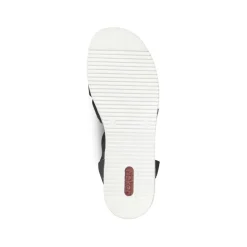 Rieker Keilsandalette Schlupf schwarz S14 V02C1-00