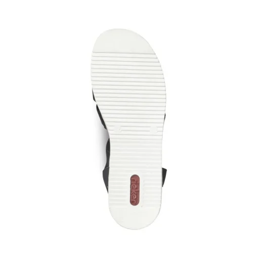 Rieker Keilsandalette Schlupf schwarz S14 V02C1-00