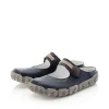 Rieker Pantolette Clogs Leder Antistress blau L0391-14