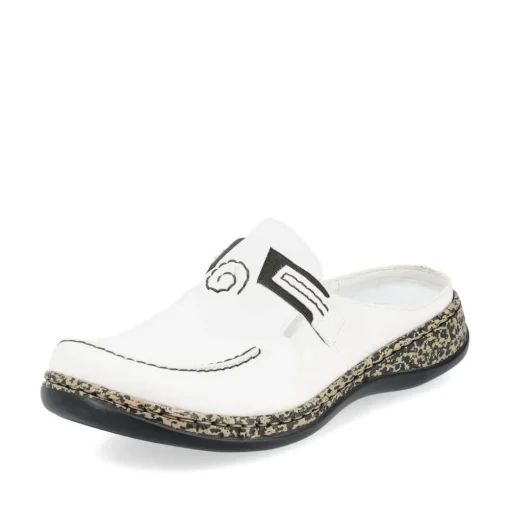 Rieker Pantolette Clogs weiß 46393-80