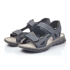 Rieker Sandale Trekking Klettverschluss blau 26761-14