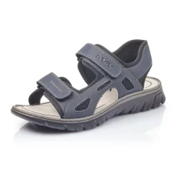 Rieker Sandale Trekking Klettverschluss blau 26761-14