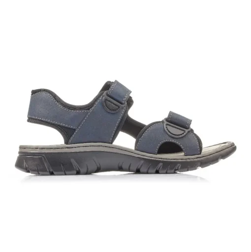 Rieker Sandale Trekking Klettverschluss blau 26761-14