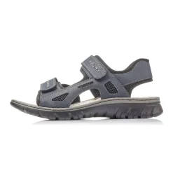Rieker Sandale Trekking Klettverschluss blau 26761-14