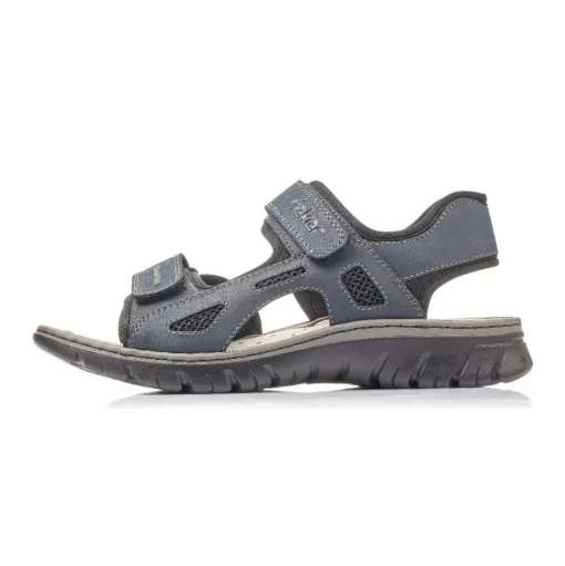 Rieker Sandale Trekking Klettverschluss blau 26761-14