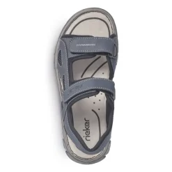 Rieker Sandale Trekking Klettverschluss blau 26761-14