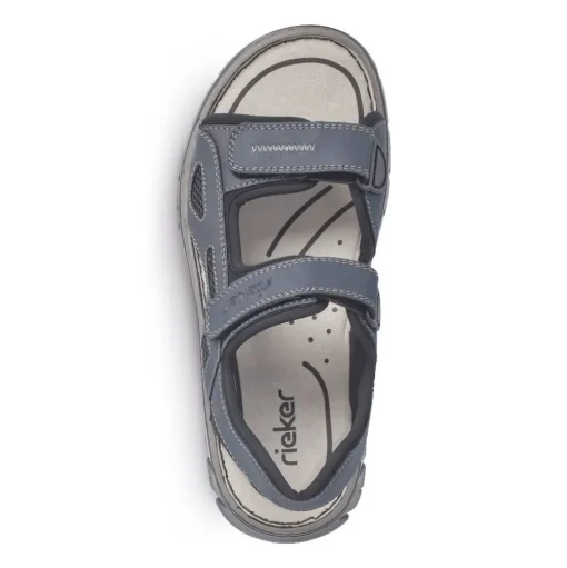Rieker Sandale Trekking Klettverschluss blau 26761-14