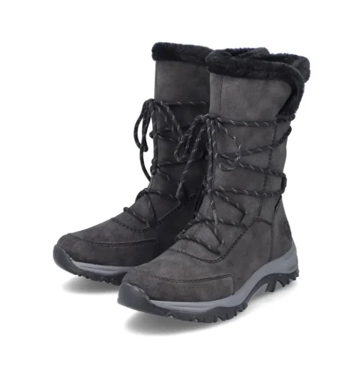 Rieker Schnürstiefel grau TEX Membran S24 M9684-45