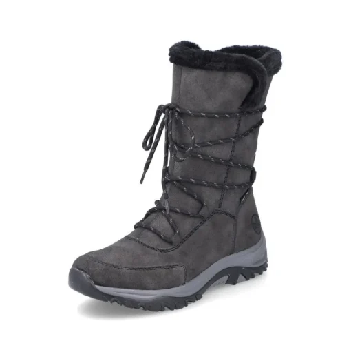 Rieker Schnürstiefel grau TEX Membran S24 M9684-45