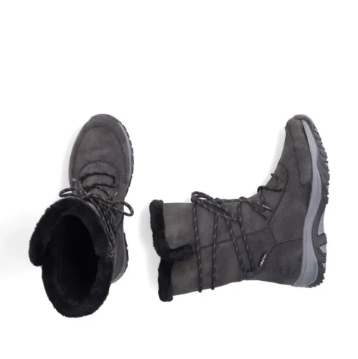 Rieker Schnürstiefel grau TEX Membran S24 M9684-45