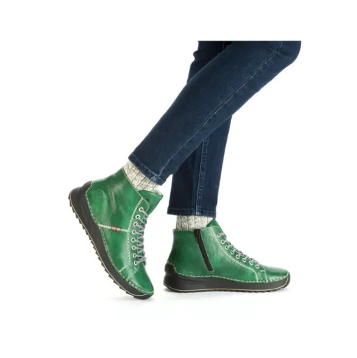 Rieker Schnürstiefelette grün S24 71510-52