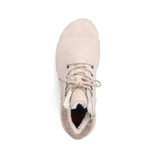 Rieker Schnüstiefel beige TEX Membran S24 45900-60