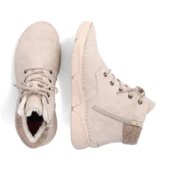 Rieker Schnüstiefel beige TEX Membran S24 45900-60
