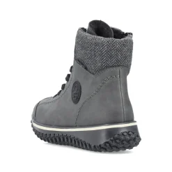 Rieker Schnüstiefelette grau TEX Menbran S24 Z4251-45