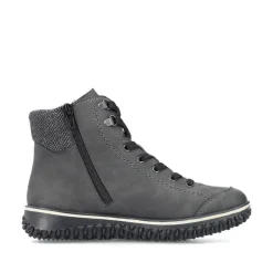 Rieker Schnüstiefelette grau TEX Menbran S24 Z4251-45