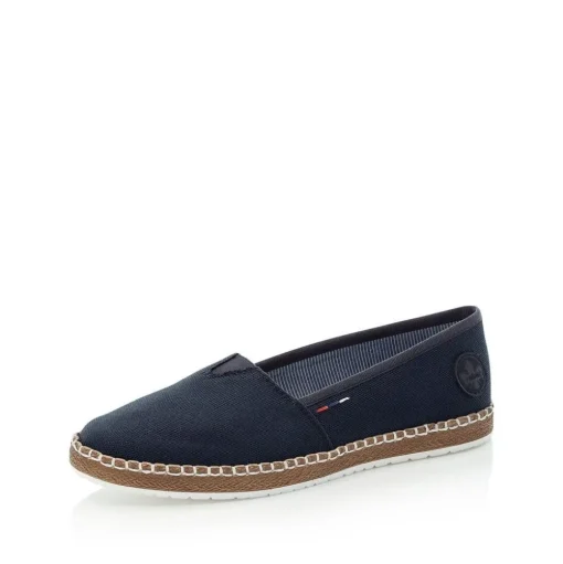 Rieker Slipper Antistress Gummizug blau M2278-14