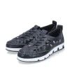 Rieker Slipper Barfußgefühl Glattleder blau S14 49956-14