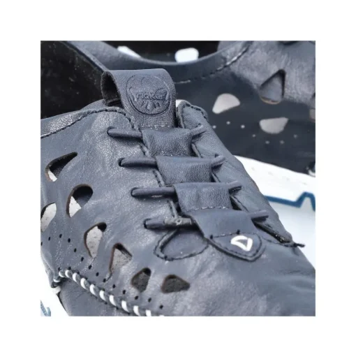 Rieker Slipper Barfußgefühl Glattleder blau S14 49956-14