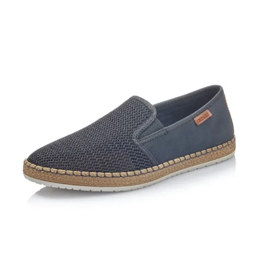 Rieker Slipper Gummizug blau B5265-14