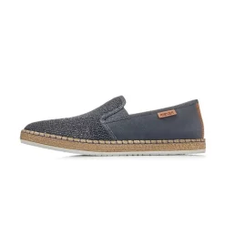Rieker Slipper Gummizug blau B5265-14
