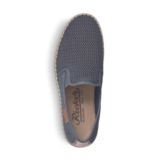 Rieker Slipper Gummizug blau B5265-14