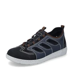 Rieker Slipper H - Weite extraweit blau S14 08665-14