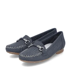 Rieker Slipper Loafer blau S14 40065-15