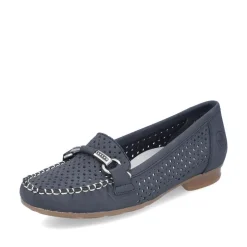 Rieker Slipper Loafer blau S14 40065-15