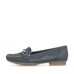Rieker Slipper Loafer blau S14 40065-15