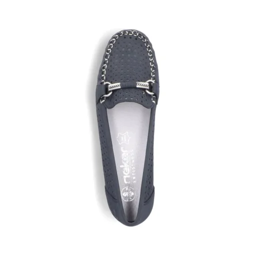 Rieker Slipper Loafer blau S14 40065-15