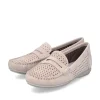 Rieker Slipper Loafer hellrosa Rauleder S14 40263-31