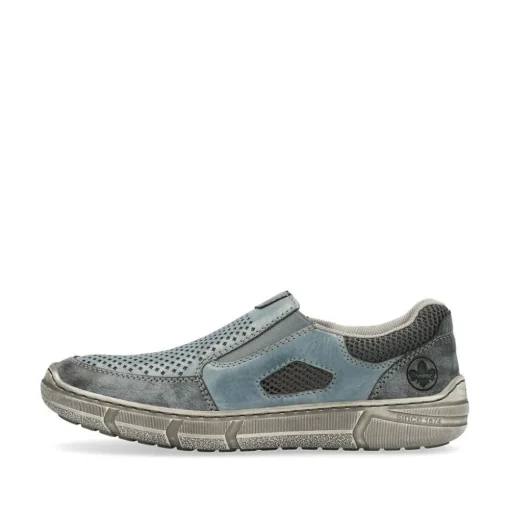 Rieker Slipper schieferblau H - Weite Extraweit S14 04051-12