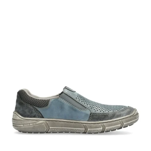Rieker Slipper schieferblau H - Weite Extraweit S14 04051-12