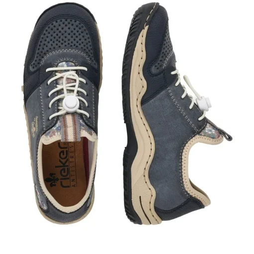 Rieker Slipper Sneaker blau S14 L0538-14