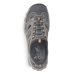 Rieker Slipper Sneaker Gummizug Trekking Antistress grau 08065-02