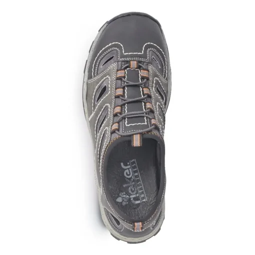 Rieker Slipper Sneaker Gummizug Trekking Antistress grau 08065-02