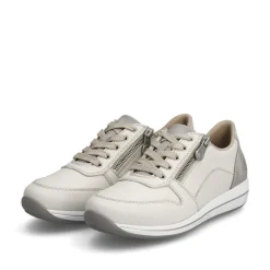 Rieker Sneaker Leder Extraweite cremeweiss S14 N1100-80