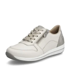 Rieker Sneaker Leder Extraweite cremeweiss S14 N1100-80