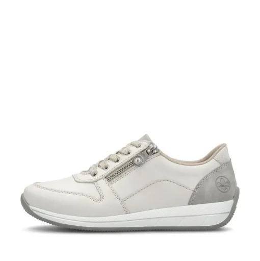 Rieker Sneaker Leder Extraweite cremeweiss S14 N1100-80