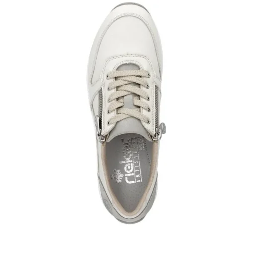Rieker Sneaker Leder Extraweite cremeweiss S14 N1100-80