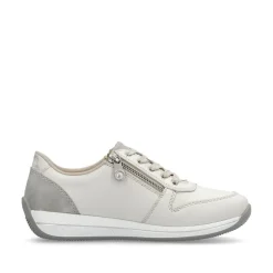 Rieker Sneaker Leder Extraweite cremeweiss S14 N1100-80