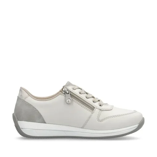 Rieker Sneaker Leder Extraweite cremeweiss S14 N1100-80
