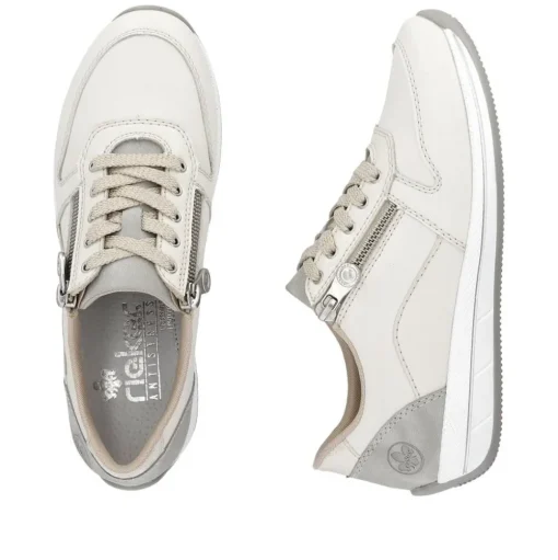 Rieker Sneaker Leder Extraweite cremeweiss S14 N1100-80