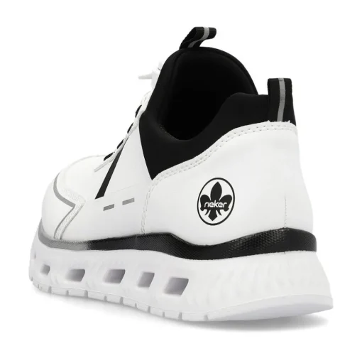Rieker Sneaker Schlüpfschuh Komfortweite G weiss S14 M6062-80