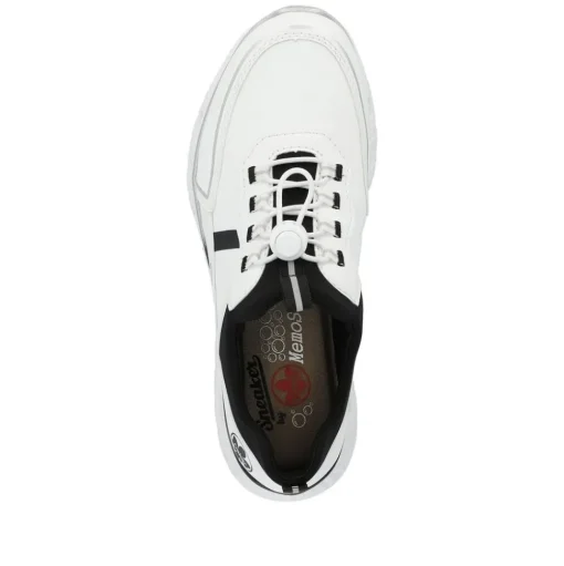 Rieker Sneaker Schlüpfschuh Komfortweite G weiss S14 M6062-80
