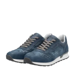 Rieker Sneaker Schnürschuh blau S15 U0312-12