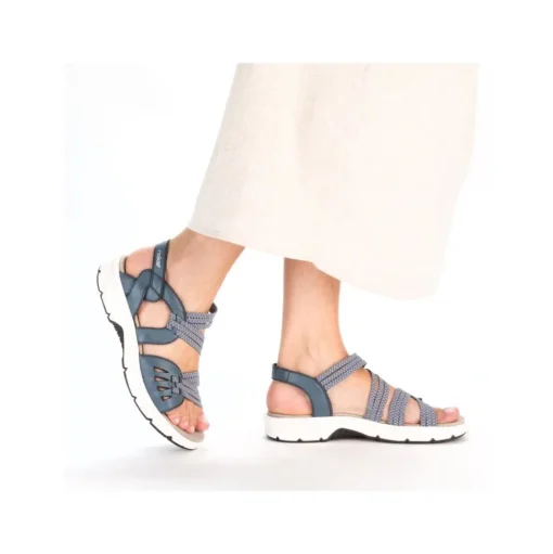 Rieker Trekkingsandale blau S14 V9871-14