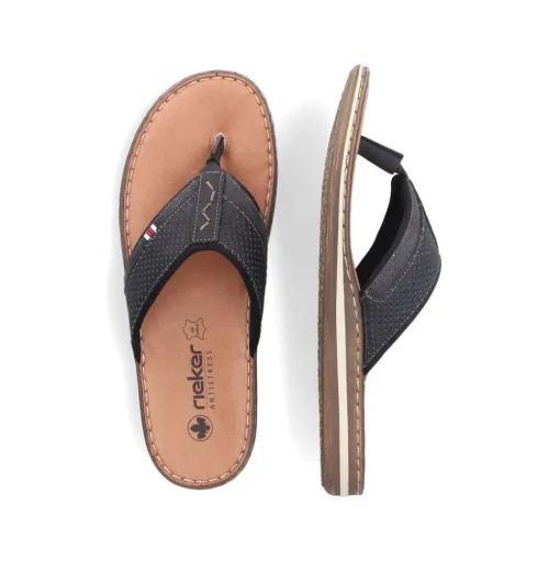 Rieker Zehentrenner Flip Flop anthrazit schwarz S14 21084-00