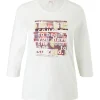 s. Oliver Damen Printshirt 3/4 Arm weiß S22 2121481