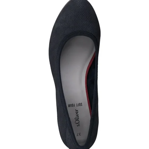 s. Oliver Damen Pumps klassisch schwarz, blau S14 5-22301-41